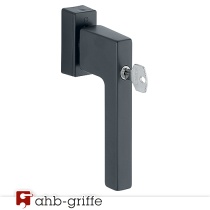 Hoppe Fenstergriff Austin abschließbar schwarz matt SecuForte® 32-42