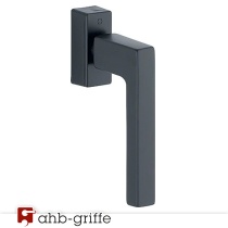 Hoppe Fenstergriff Austin Druckentriegelung schwarz matt SecuForte® 32-42 mm