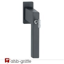 Hoppe Fenstergriff Austin abschließbar schwarz matt Secu100® Secustik® 32-42 mm