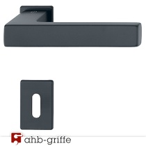 Hoppe Türgriff Austin Compact-Rosette schwarz matt BB Türdrücker Türbeschlag