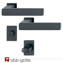 Hoppe Türgriff Austin Compact-Rosette schwarz matt WC Türdrücker Türbeschlag